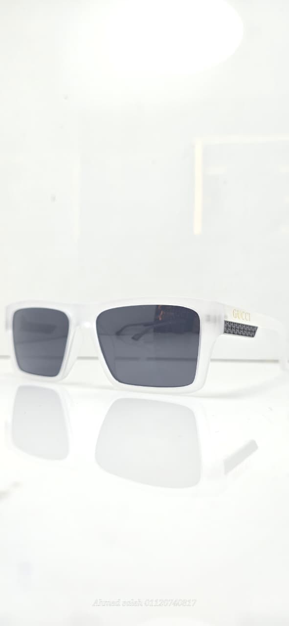 GUCCI Square Polarized Sunglasses with Diamond-Cut Detail