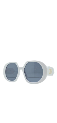 Italian-Made Dior Oversized Oval Sunglasses