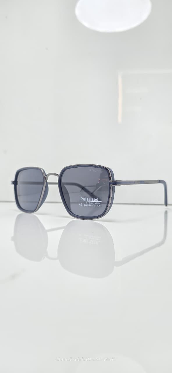 POLARIZED Police Sunglasses Rectangular Metal Frame.