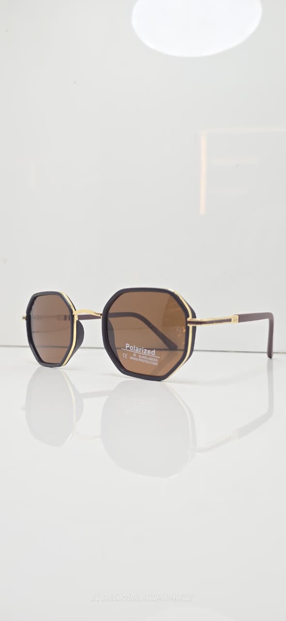 POLARIZED RAY-BAN Octagonal Geometric Metal Frame