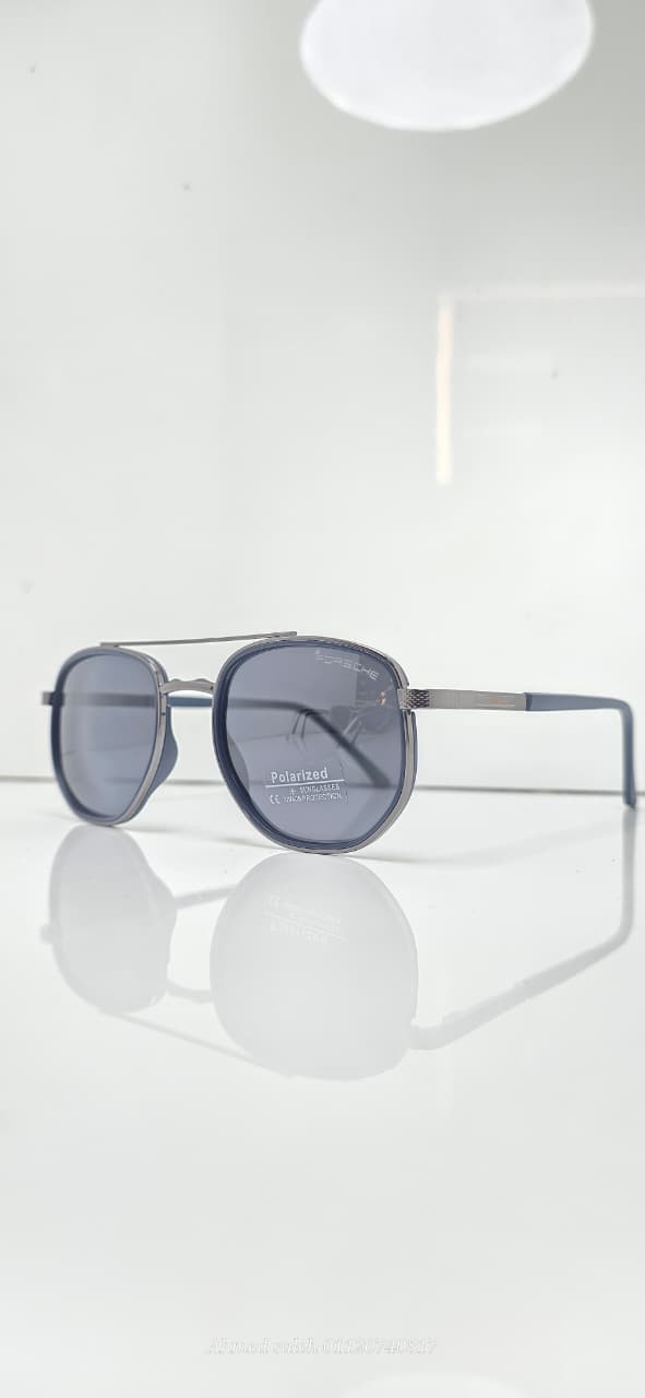 POLARIZED PORSCHE Aviator/Geometric Double Bridge METAL FRAME  .