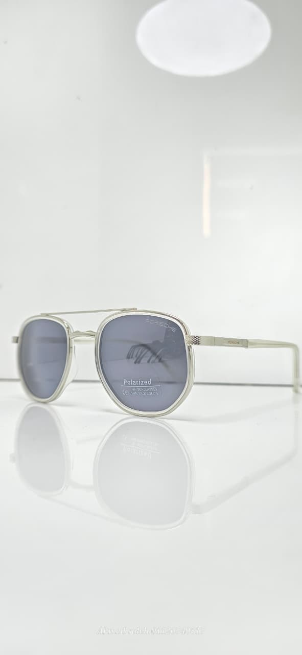 POLARIZED PORSCHE Aviator/Geometric Double Bridge METAL FRAME  .