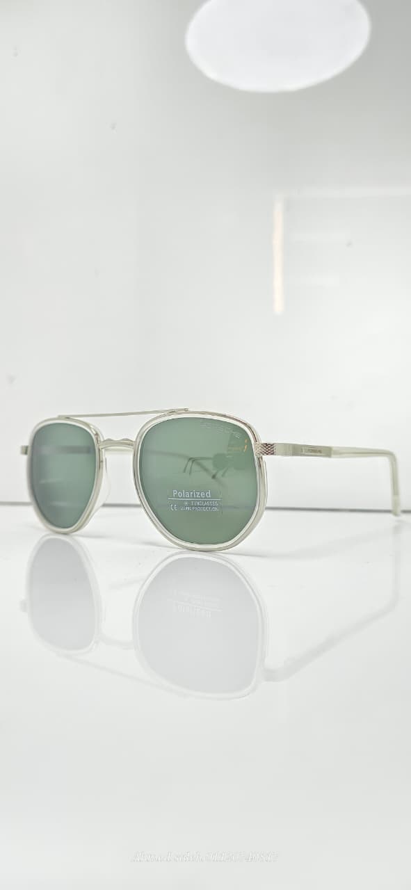 POLARIZED PORSCHE Aviator/Geometric Double Bridge METAL FRAME  .