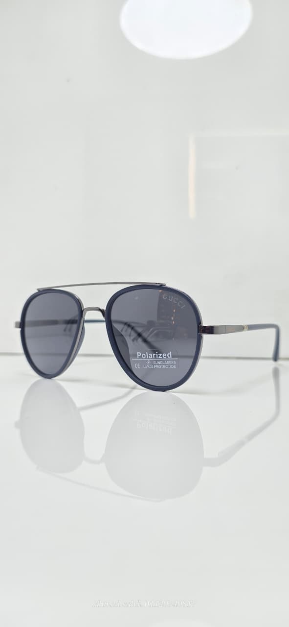 POLARIZED GUCCI Luxury Squared/Geometric Metal Frame.