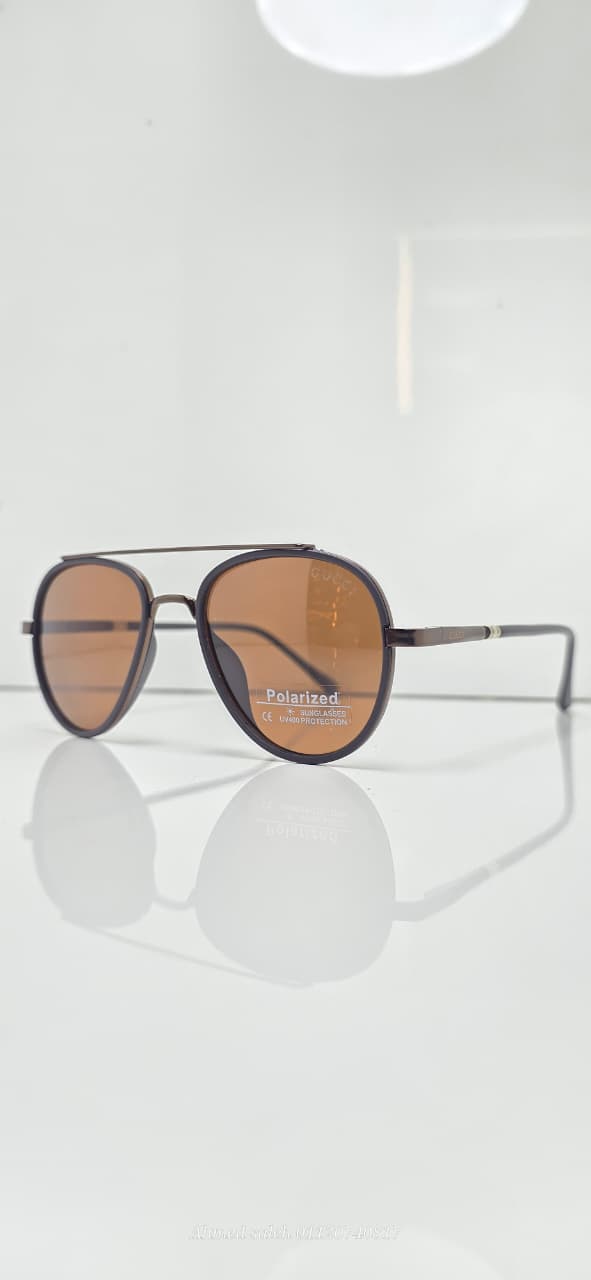 POLARIZED GUCCI Luxury Squared/Geometric Metal Frame.