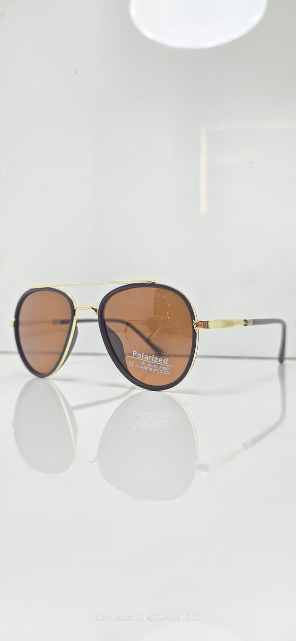 POLARIZED GUCCI Luxury Squared/Geometric Metal Frame.