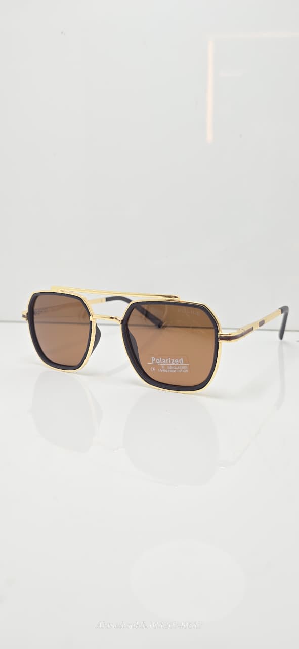 POLARIZED POLICE Round Aviator/Pilot Metal Frame.
