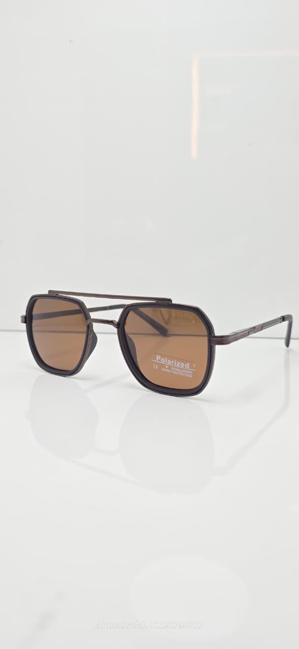 POLARIZED POLICE Round Aviator/Pilot Metal Frame.