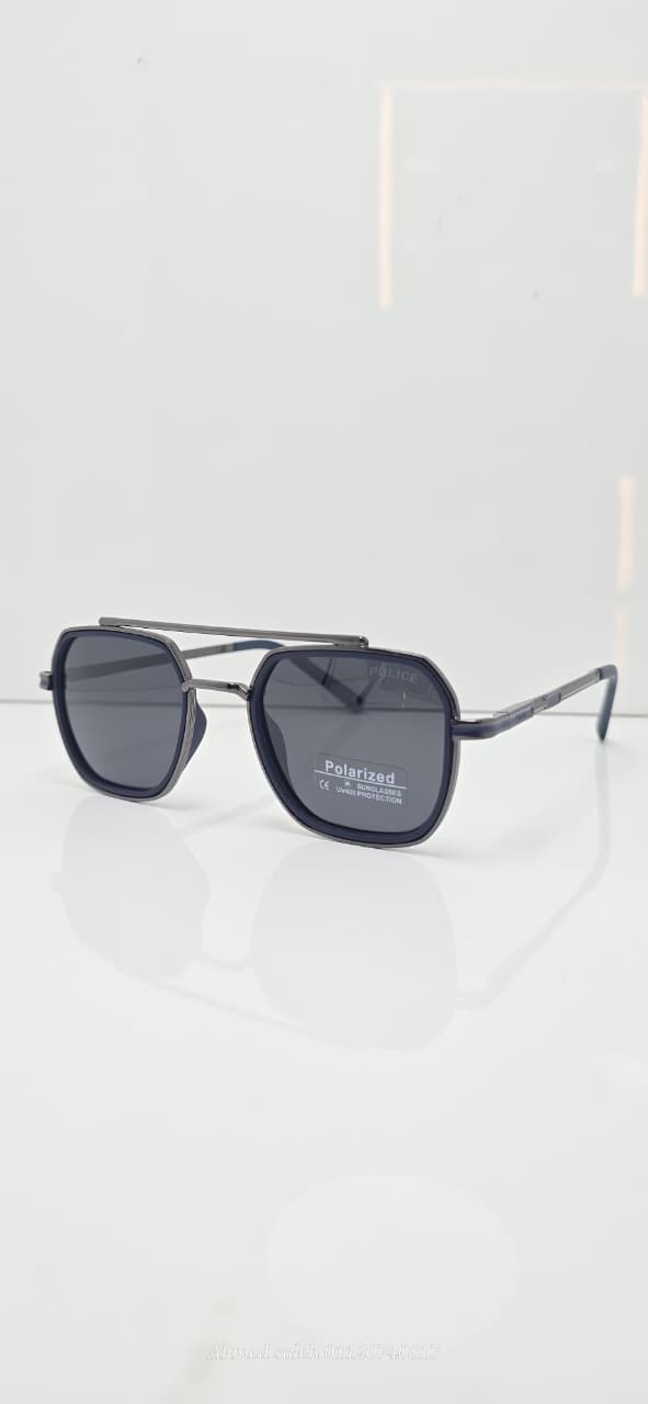 POLARIZED POLICE Round Aviator/Pilot Metal Frame.