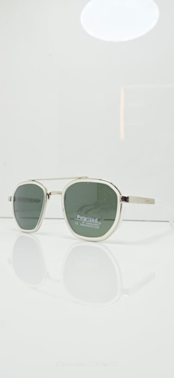 POLARIZED CARTIER Square/Rectangular Pilot Double Bridge METAL FRAME .