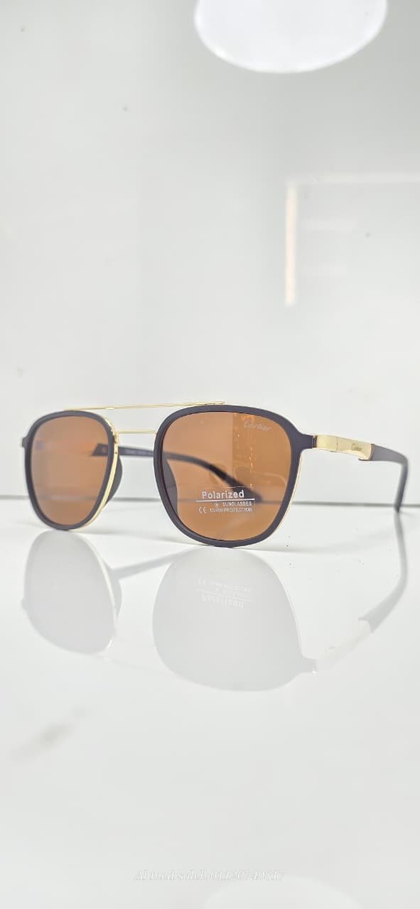 POLARIZED CARTIER Classic Pilot/Aviator Metal Frame.