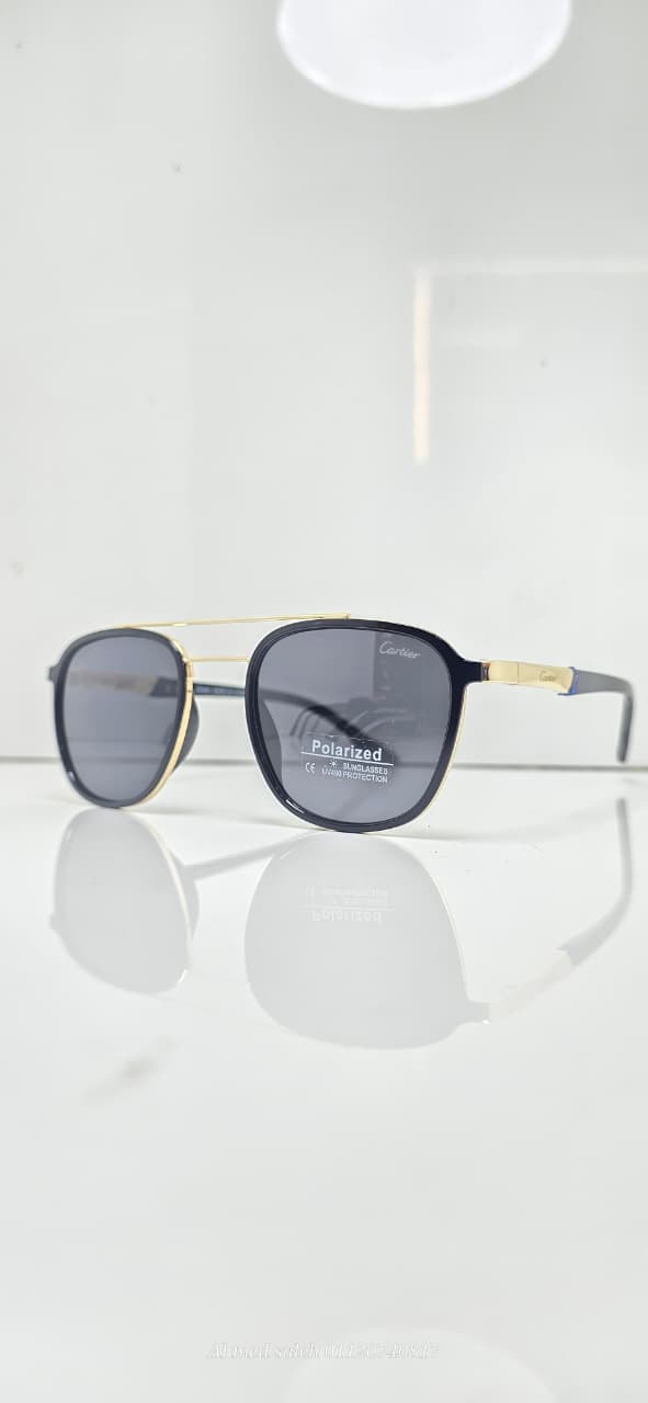 POLARIZED CARTIER Classic Pilot/Aviator Metal Frame.