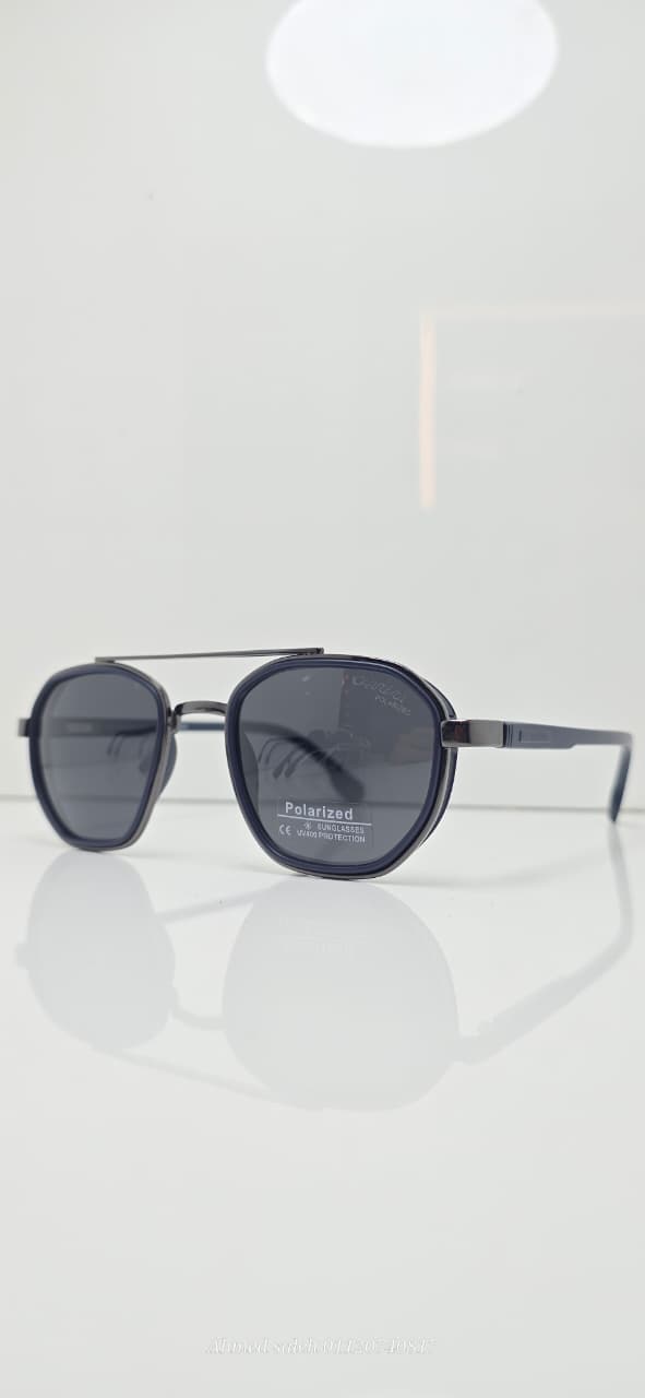 POLARIZED CARRERA Classic Aviator Double Bridge Metal Frame.