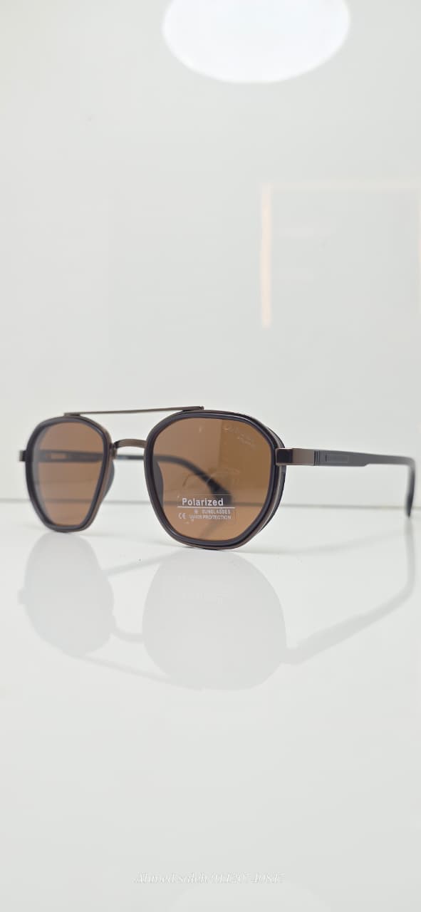 POLARIZED CARRERA Classic Aviator Double Bridge Metal Frame.