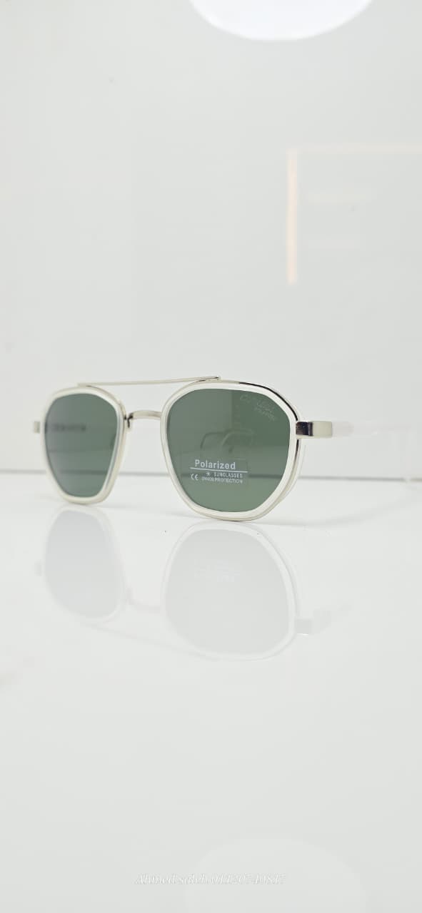 POLARIZED CARRERA Classic Aviator Double Bridge Metal Frame.