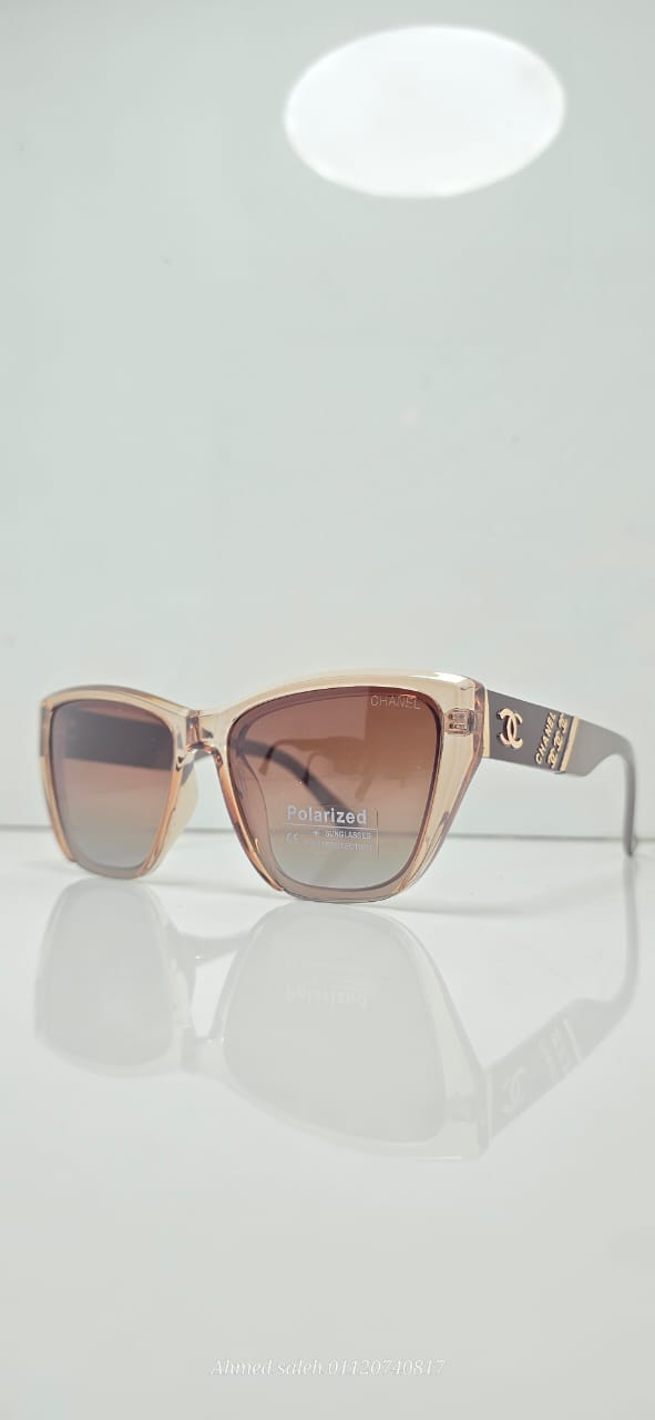 POLARIZED CHANEL AVIATOR CLASSIC SQUARE RECTANGLE SUNGLASSES.