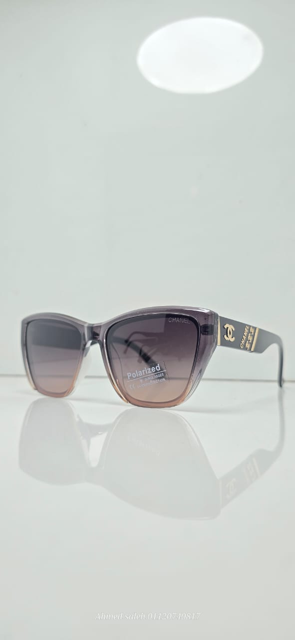 POLARIZED CHANEL AVIATOR CLASSIC SQUARE RECTANGLE SUNGLASSES.