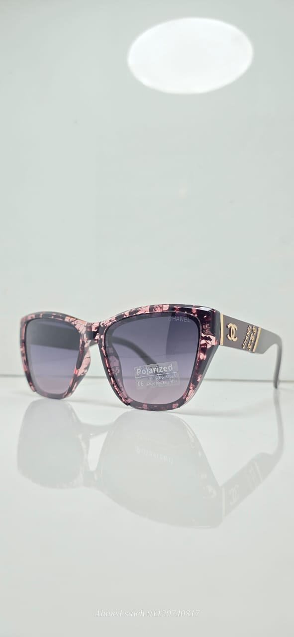 POLARIZED CHANEL AVIATOR CLASSIC SQUARE RECTANGLE SUNGLASSES.