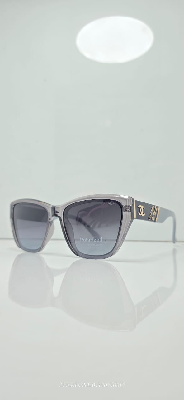 POLARIZED CHANEL AVIATOR CLASSIC SQUARE RECTANGLE SUNGLASSES.