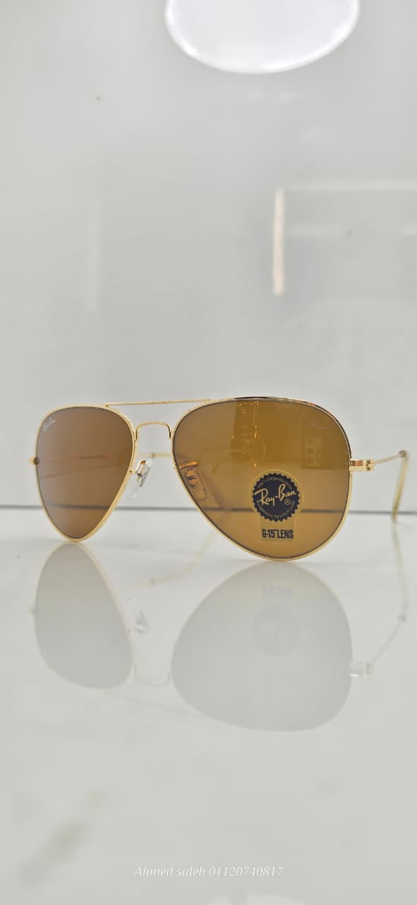 Ray-Ban Aviator Classic Mirror Sunglasses - Size 62- Made in Italy