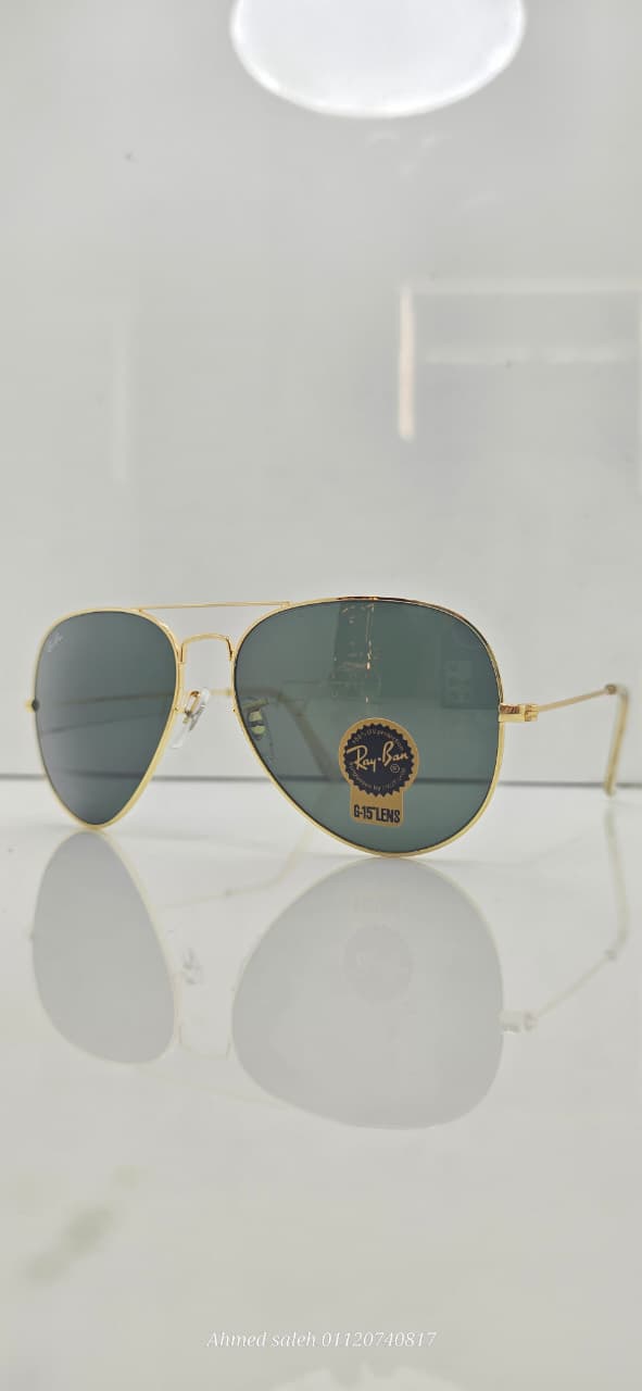Ray-Ban Aviator Classic Mirror Sunglasses - Size 62- Made in Italy