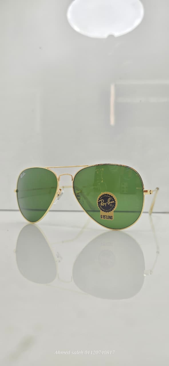 Ray-Ban Aviator Classic Mirror Sunglasses - Size 62- Made in Italy