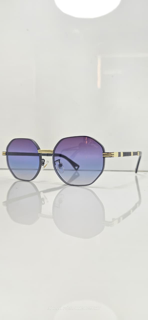 HIGH QUALITY CARTIER MEN METAL UV SUNGLASSES.