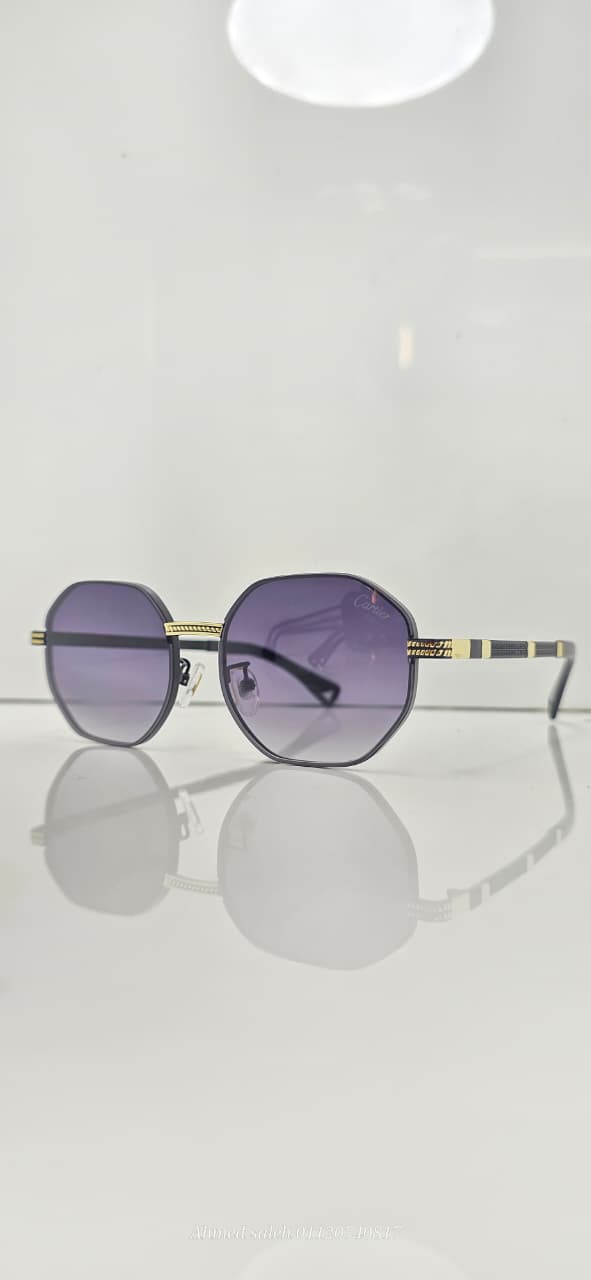 HIGH QUALITY CARTIER MEN METAL UV SUNGLASSES.