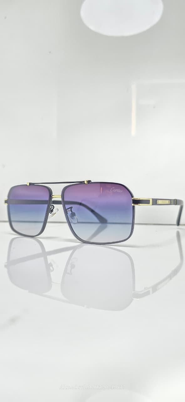 HIGH QUALITY CARTIER MEN METAL UV SUNGLASSES.