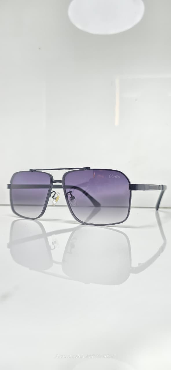 HIGH QUALITY CARTIER MEN METAL UV SUNGLASSES.