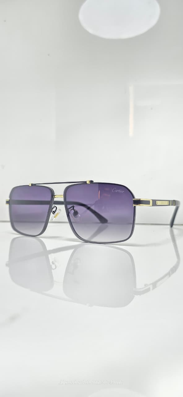 HIGH QUALITY CARTIER MEN METAL UV SUNGLASSES.