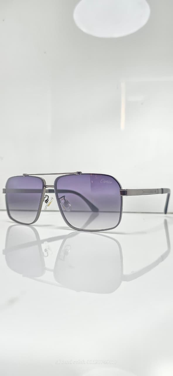 HIGH QUALITY CARTIER MEN METAL UV SUNGLASSES.