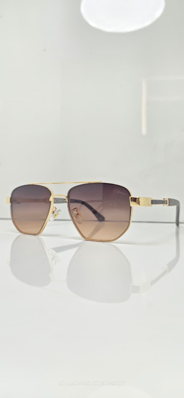 HIGH QUALITY CARTIER MEN METAL UV SUNGLASSES.