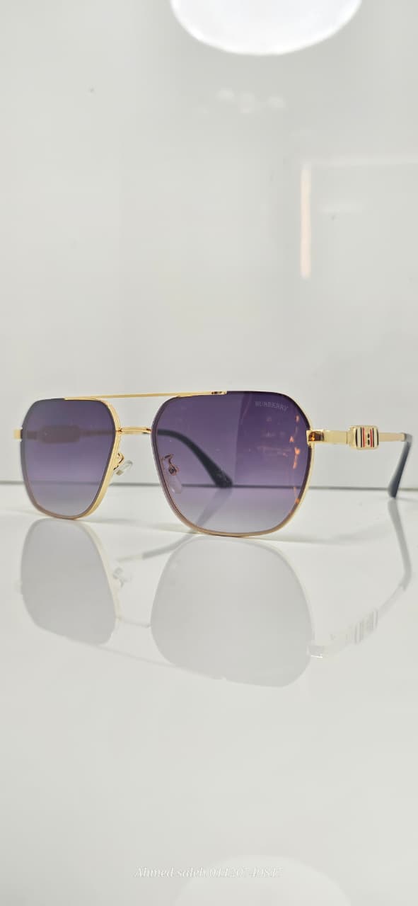 HIGH QUALITY BURBERRY MEN METAL UV SUNGLASSES.