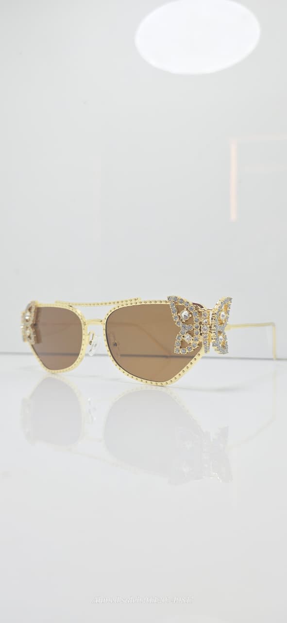 HIGH QUALITY TRENDY WOMEN METAL UV SUNGLASSES.