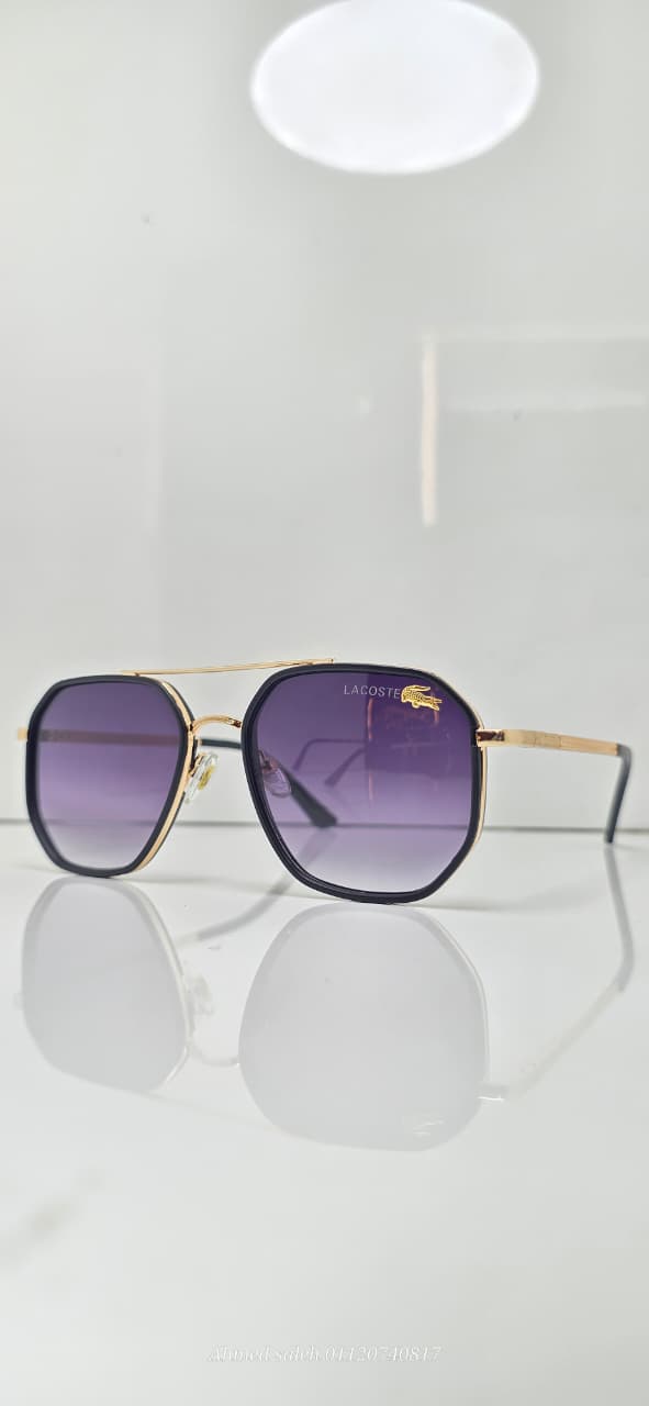 HIGH QUALITY LACOSTE MEN METAL UV SUNGLASSES.