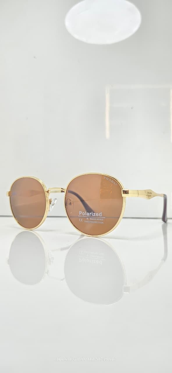 POLARIZED PRADA Luxury Squared/Geometric Metal Frame(MEN).