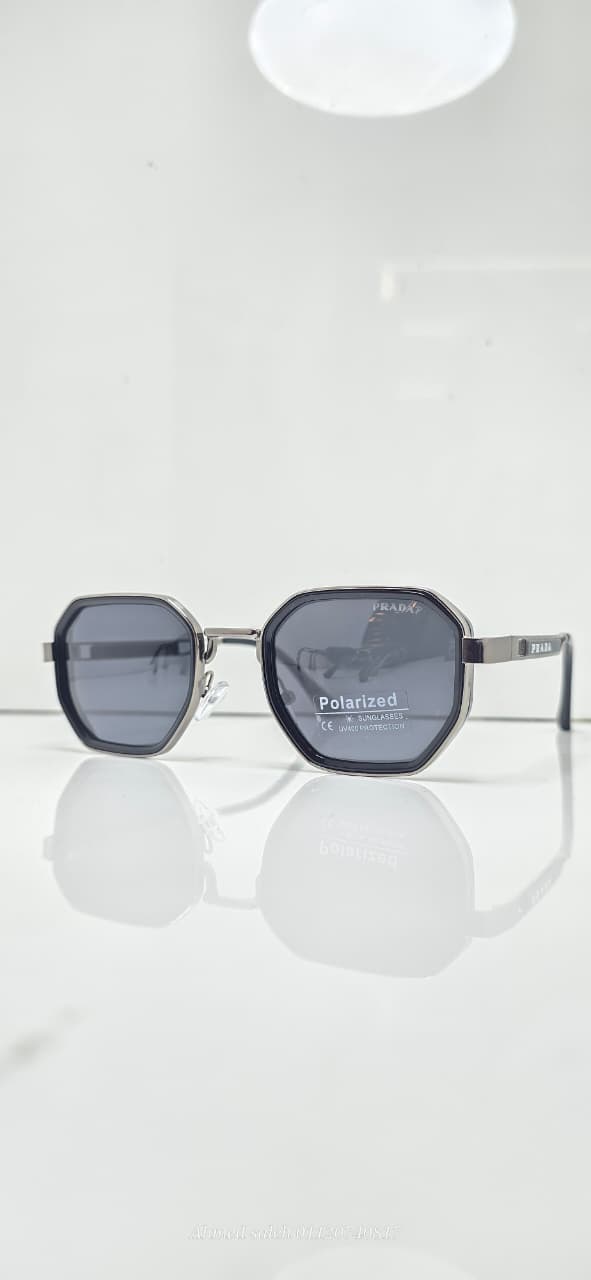 POLARIZED PRADA LUXURY METAL FRAME FOR MEN.