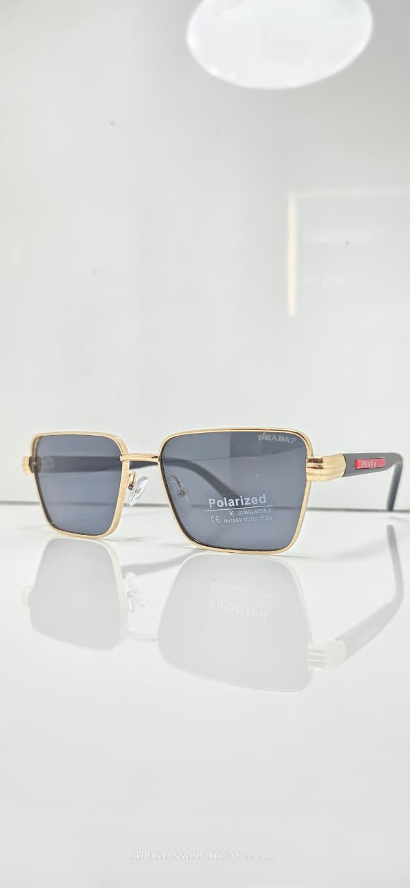 POLARIZED PRADA LUXURY METAL FRAME FOR MEN.