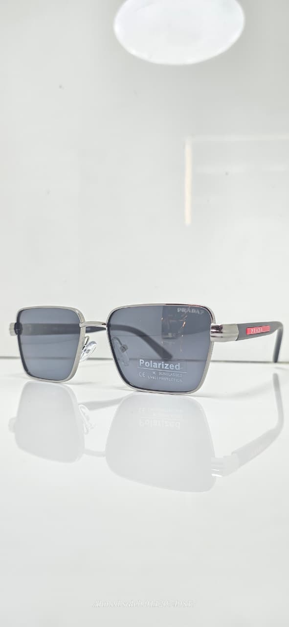 POLARIZED PRADA LUXURY METAL FRAME FOR MEN.