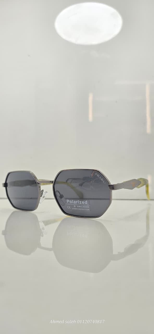 POLARIZED PRADA LUXURY METAL FRAME FOR MEN.