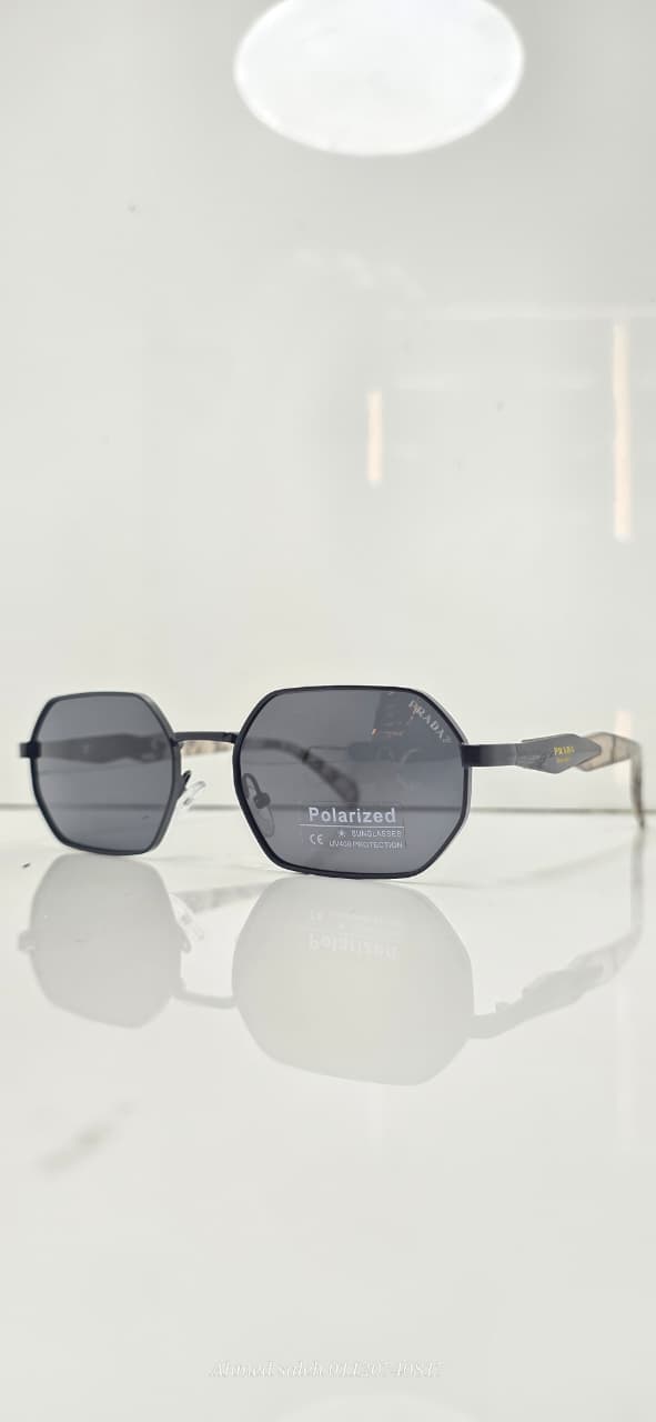 POLARIZED PRADA LUXURY METAL FRAME FOR MEN.