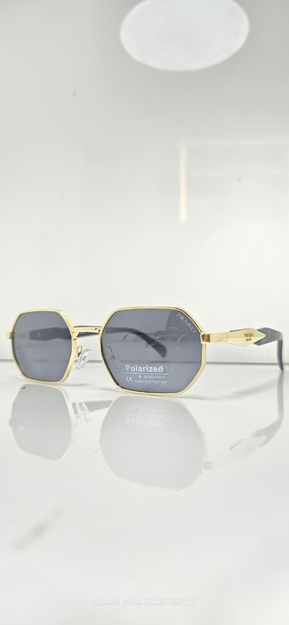 POLARIZED PRADA LUXURY METAL FRAME FOR MEN.