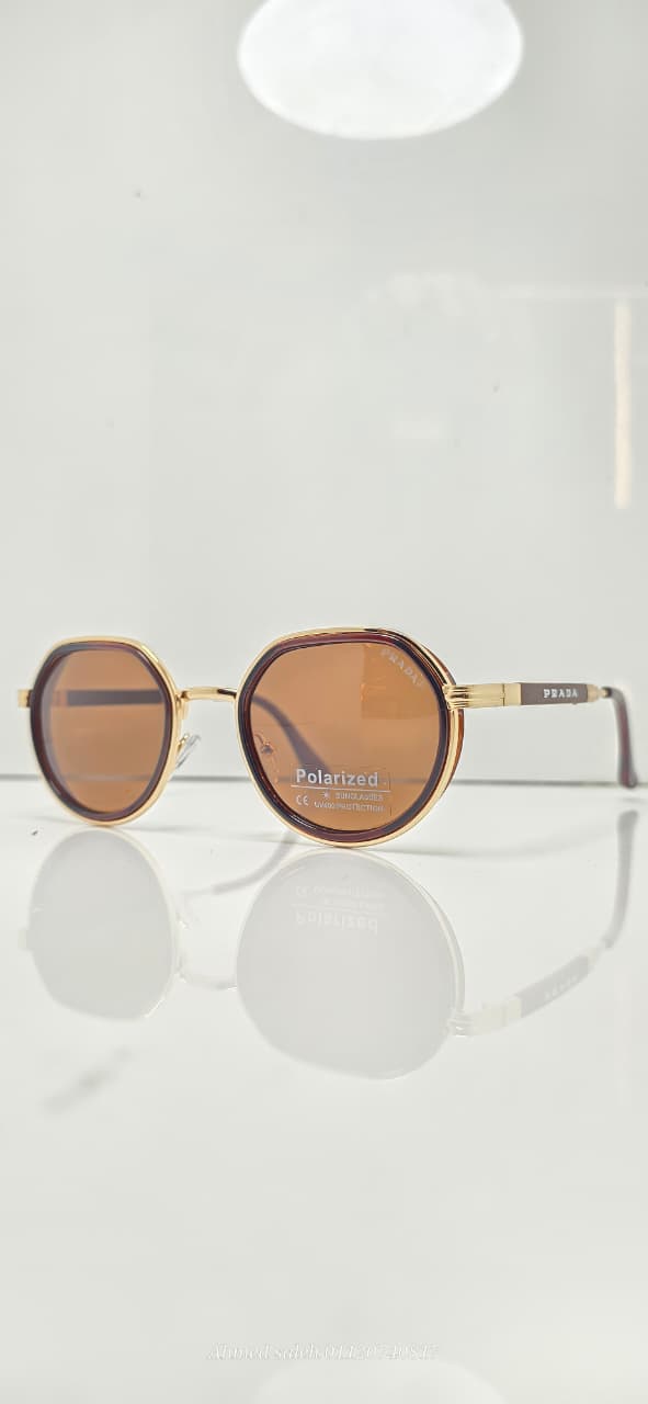 POLARIZED PRADA LUXURY METAL FRAME FOR MEN.
