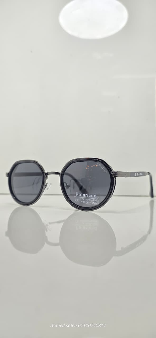 POLARIZED PRADA LUXURY METAL FRAME FOR MEN.