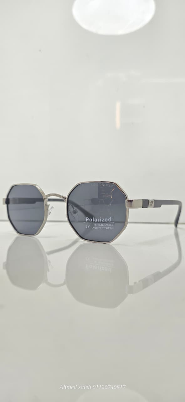POLARIZED EMPORIO-ARMANI LUXURY METAL FRAME FOR MEN.