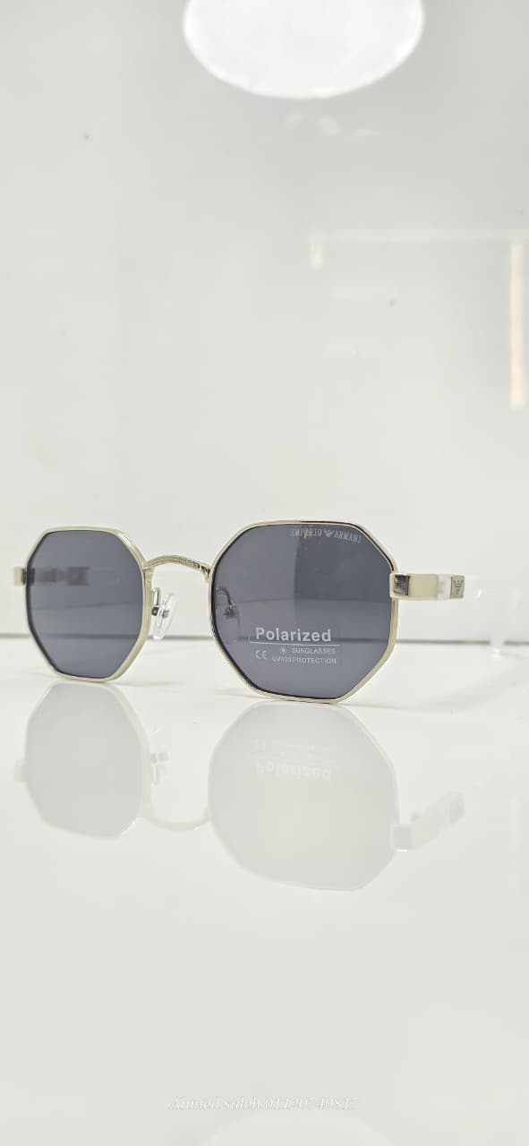 POLARIZED EMPORIO-ARMANI LUXURY METAL FRAME FOR MEN.