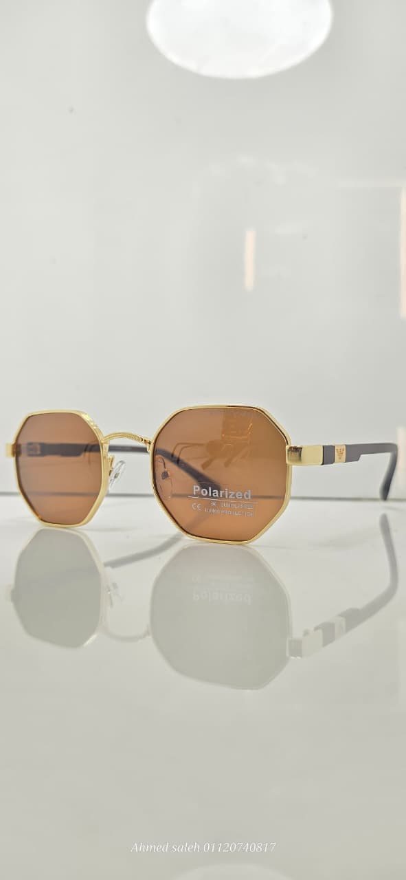 POLARIZED EMPORIO-ARMANI LUXURY METAL FRAME FOR MEN.
