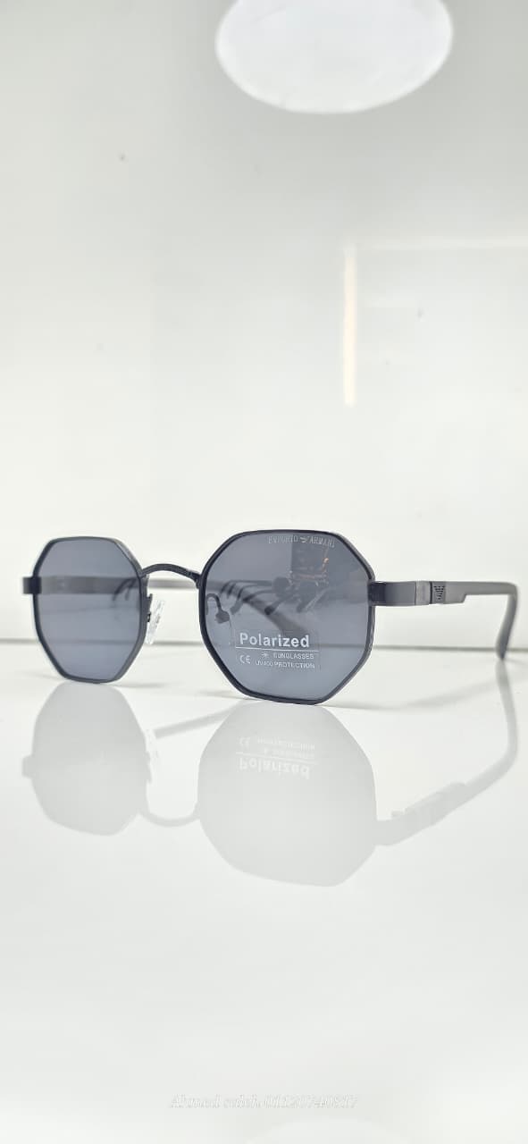 POLARIZED EMPORIO-ARMANI LUXURY METAL FRAME FOR MEN.