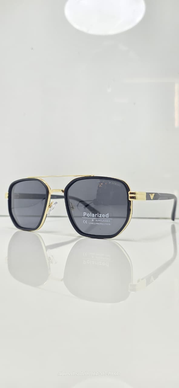 POLARIZED EMPORIO ARMANI LUXURY METAL FRAME FOR MEN.
